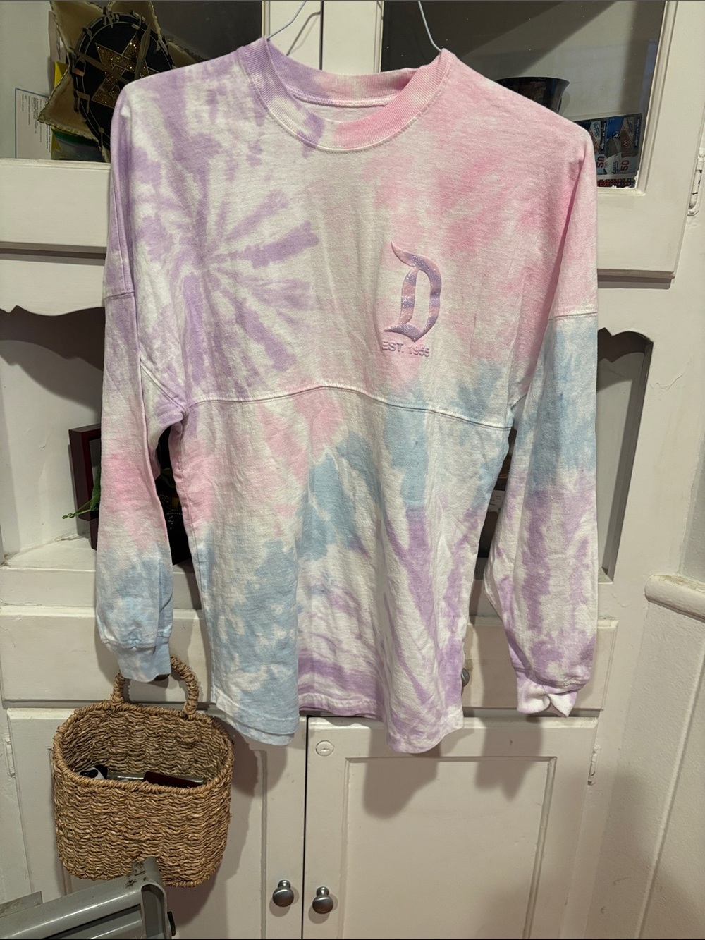 Disney Pastel Tie-Dye Long Sleeve Tee - Pink, Purple & Blue